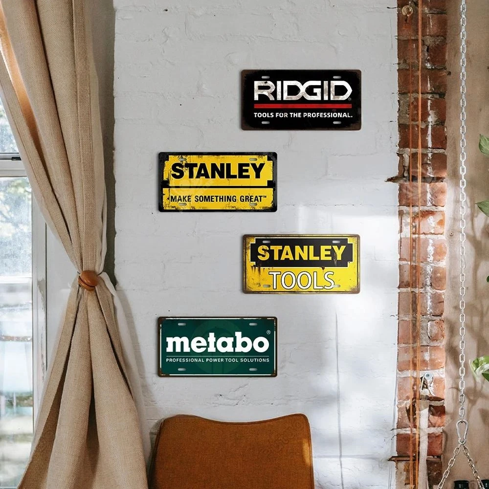 HD Tin Sign, Vintage Tools Bra - Workshop Tools Brand incelemesi ve fiyatı