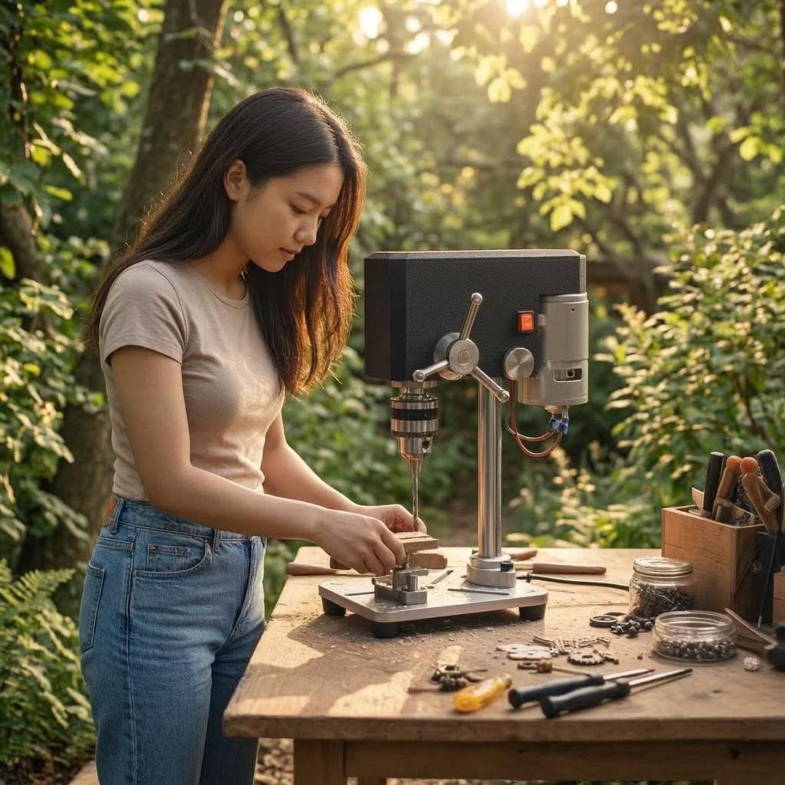 Mini Bench Drill Press Small S - Power Tools For Workshop incelemesi ve fiyatı