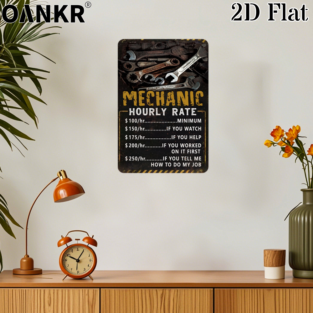 Vintage Garage Metal Tin Sign, - Workshop Tools Hours incelemesi ve fiyatı