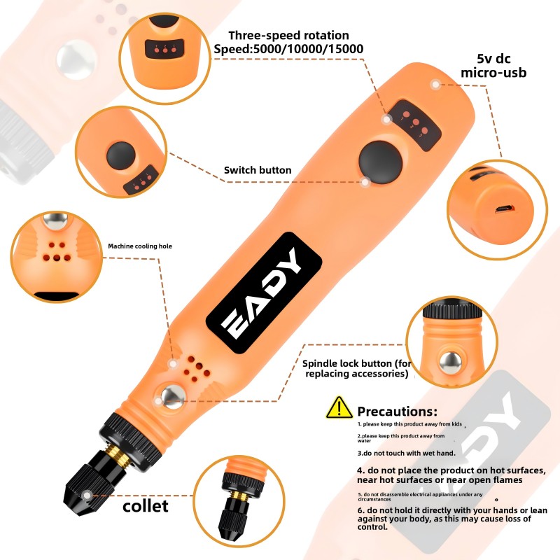 USB Cordless Rotary Tool Kit – - Power Tools For Workshop incelemesi ve fiyatı