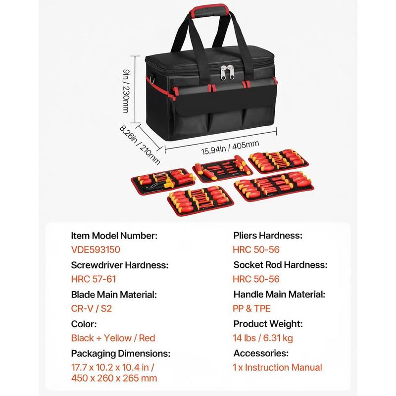 Insulated Hand Tool Kit 50-Pie - Workshop Tools And Safety incelemesi ve fiyatı