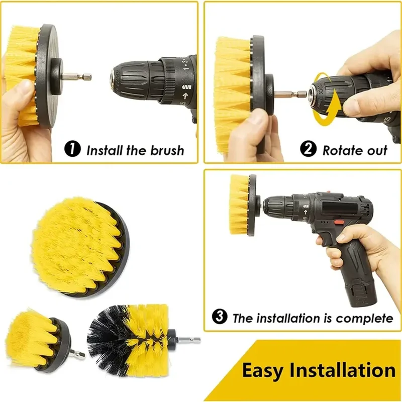 3 pcs/set drill brush set powe - Power Tools For Workshop incelemesi ve fiyatı