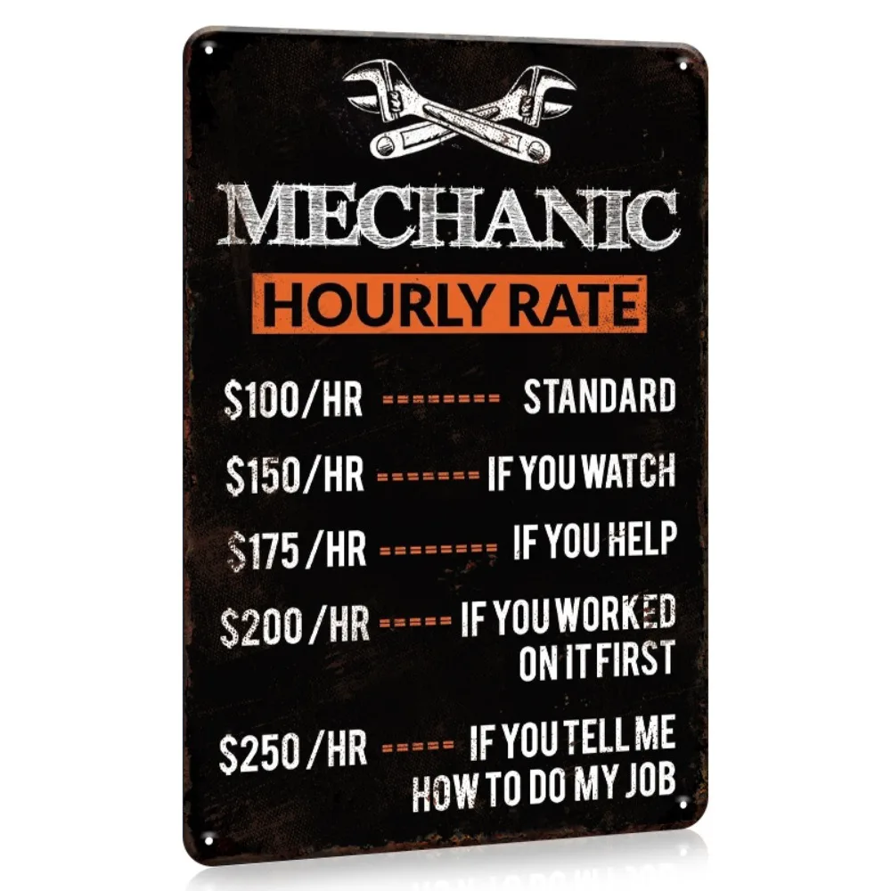 Retro Mechanic Hourly Rate Met - Workshop Tools Hours incelemesi ve fiyatı