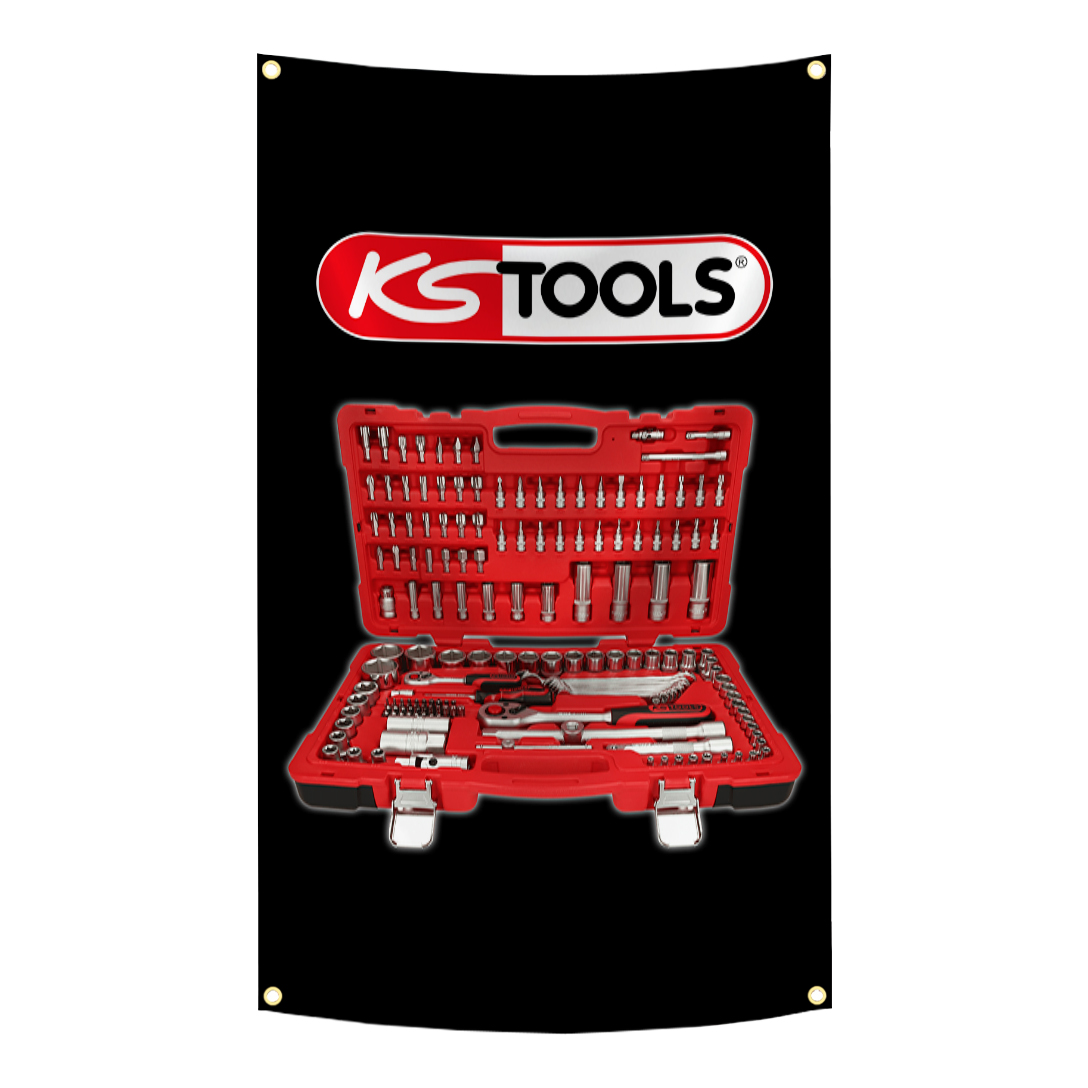 KS TOOLS Brand Flag Tapestry   - Workshop Tools Brand incelemesi ve fiyatı